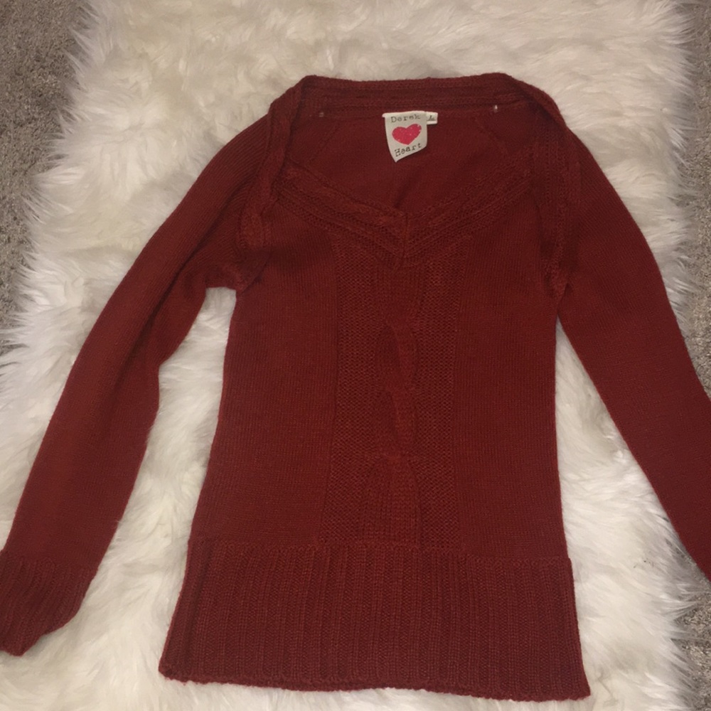 Burnt Red Knitted Sweater